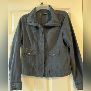 Maurices navy blue, soft plush velvet like feel jacket, M